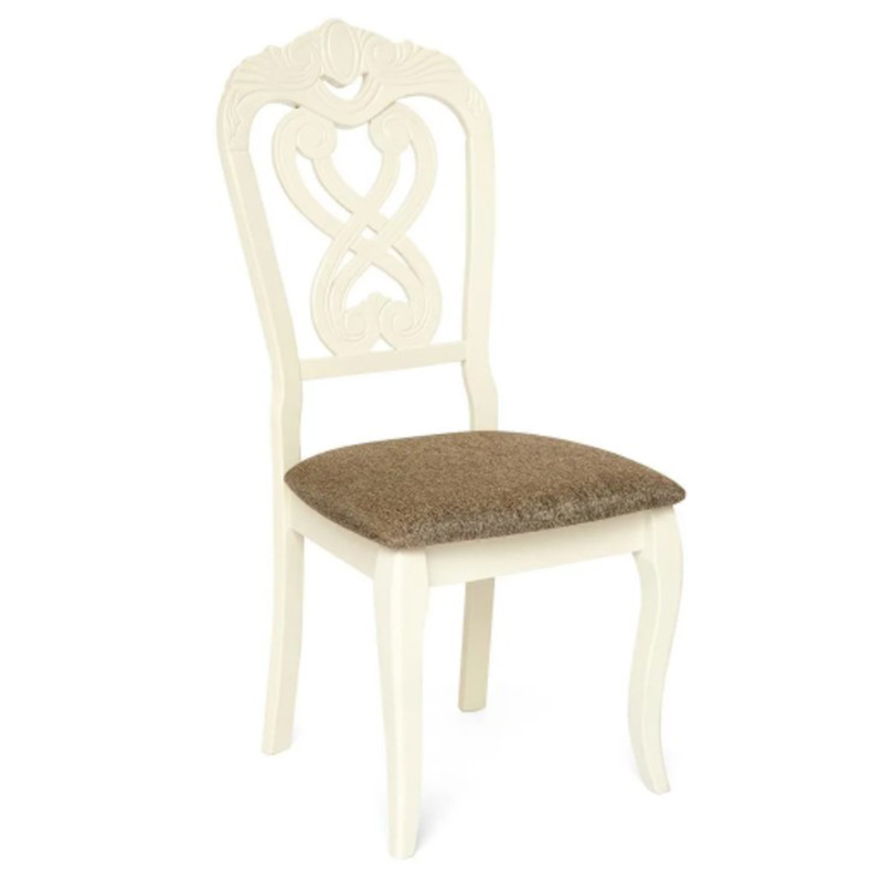 Стул Viktoria Chair Белый Коричневый Стул Viktoria Chair Белый Коричневый в Барнауле | Loft Concept