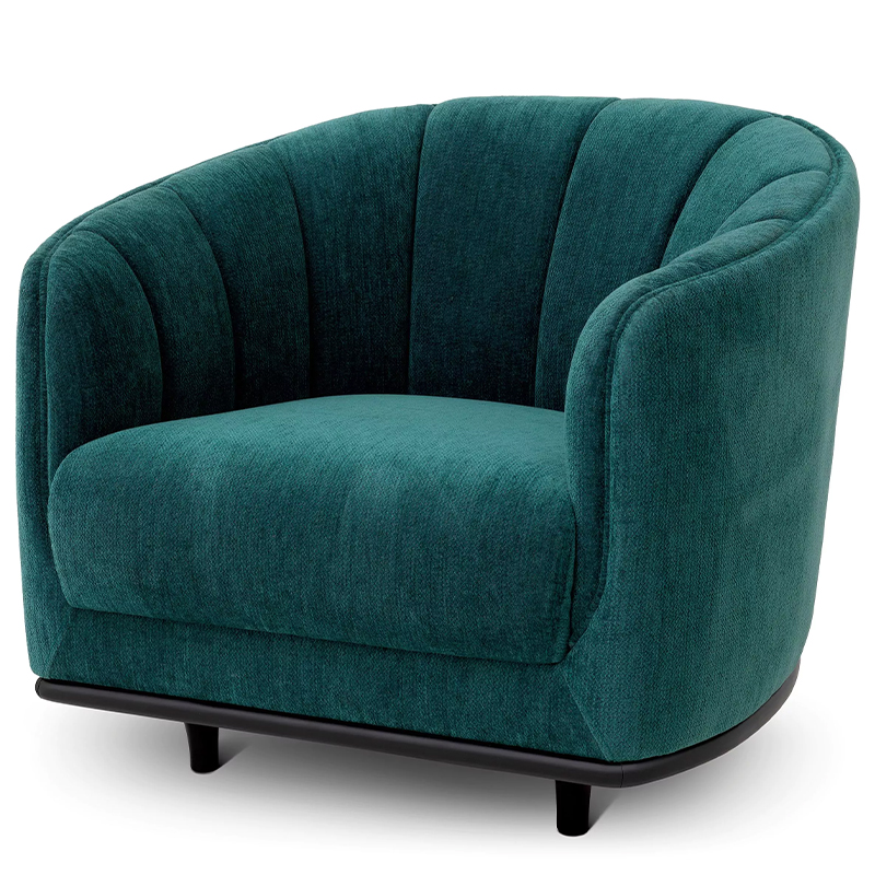 Кресло Eichholtz Chair Agostino Изумрудный Черный в Барнауле | Loft Concept 