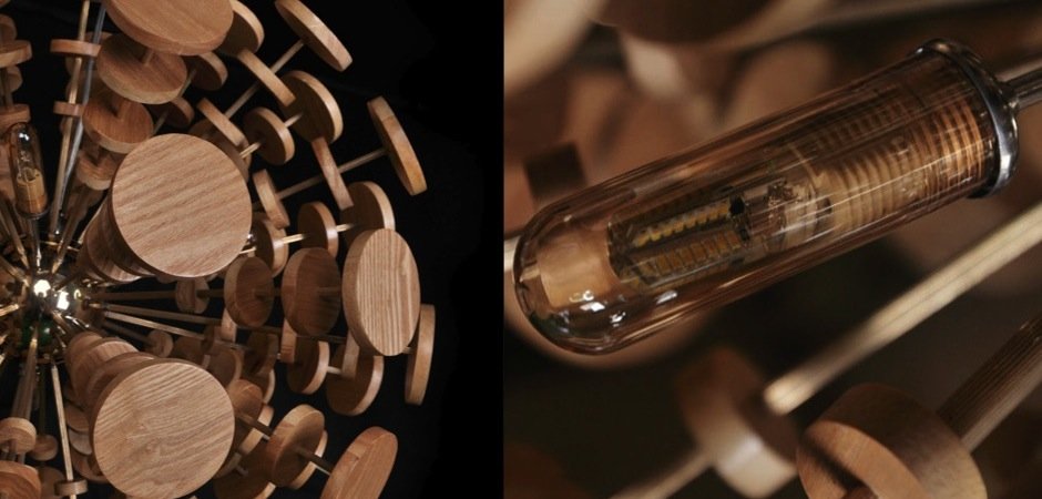 Люстра Wooden Glowworm Sphere Люстра Wooden Glowworm Sphere - Loft-Concept в Барнауле