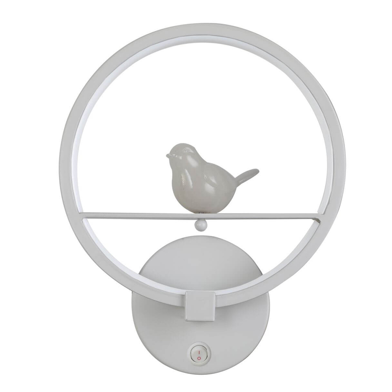 Бра Bird Ring Sconce white Белый Бра Bird Ring Sconce white Белый в Барнауле | Loft Concept