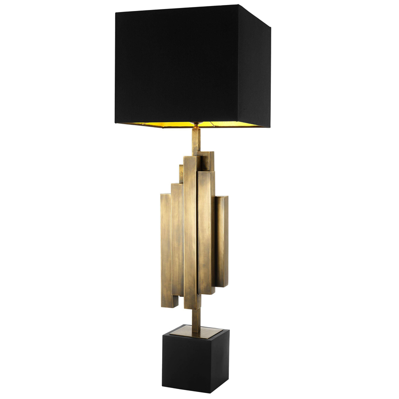 Настольная лампа Eichholtz Table Lamp Beau Rivage Черный Винтажная латунь Настольная лампа Eichholtz Table Lamp Beau Rivage Черный Винтажная латунь в Барнауле | Loft Concept
