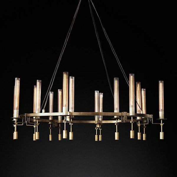 Люстра RH FONTANELLE Round Chandelier 16 Латунь Люстра RH FONTANELLE Round Chandelier 16 Латунь в Барнауле | Loft Concept