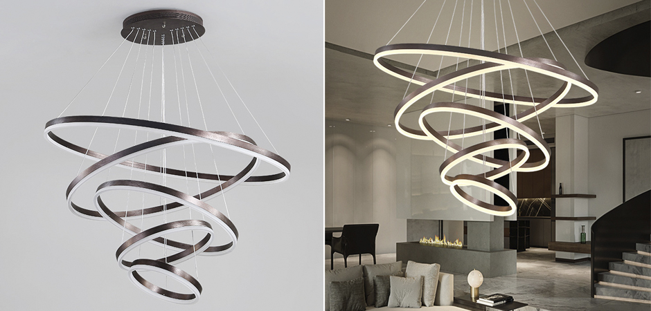 Люстра Ribbon Circles Chandelier Люстра Ribbon Circles Chandelier - Loft-Concept в Барнауле