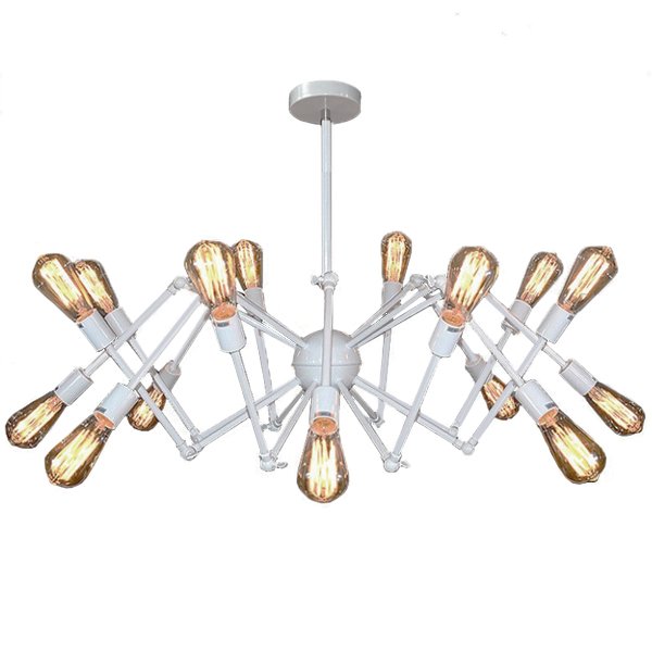 Cветильник Loft Sputnik Chandelier Spider White Белый Cветильник Loft Sputnik Chandelier Spider White Белый в Барнауле | Loft Concept