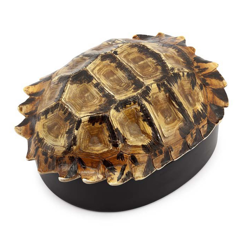 Шкатулка TURTLE BOX DECO Коричневый Черный Шкатулка TURTLE BOX DECO Коричневый Черный в Барнауле | Loft Concept