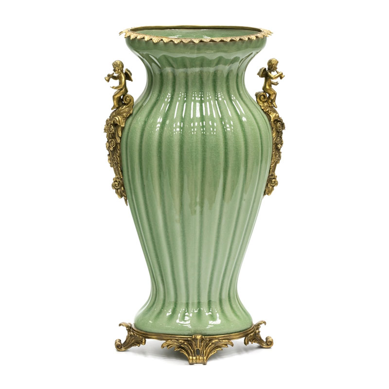 Ваза Bronze Angel Vase green Бронза Зеленый Ваза Bronze Angel Vase green Бронза Зеленый в Барнауле | Loft Concept