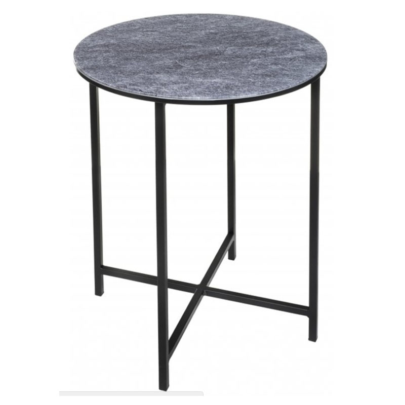 Приставной стол Zermatt Side Table round gray Серый (Gray) Приставной стол Zermatt Side Table round gray Серый (Gray) в Барнауле | Loft Concept