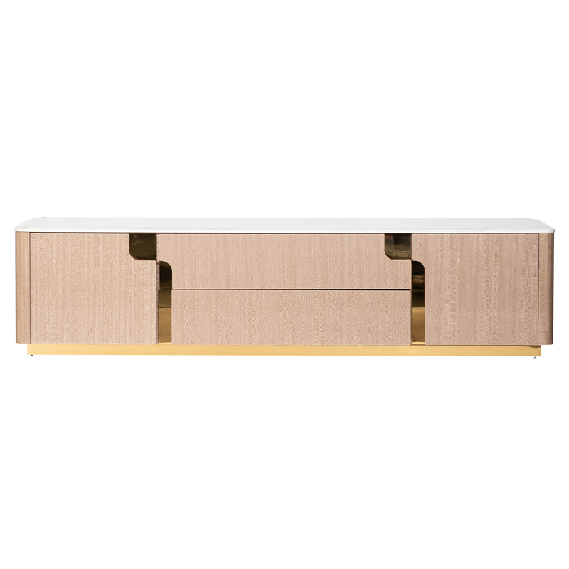 TV-тумба Bertran TV stand Латунь Бежевый Белый TV-тумба Bertran TV stand Латунь Бежевый Белый в Барнауле | Loft Concept