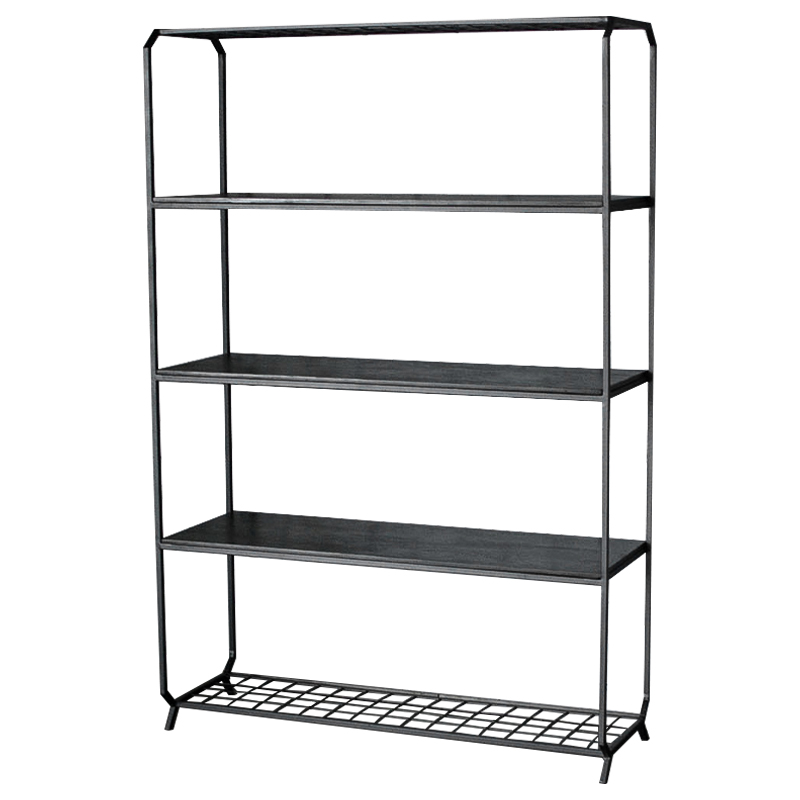 Стеллаж Jaeden Industrial Metal Rust Rack Черный Стеллаж Jaeden Industrial Metal Rust Rack Черный в Барнауле | Loft Concept