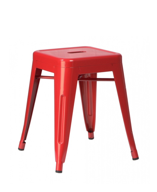 Кухонный стул Tolix Kitchen Stool 45 Черный Салатовый Нержавеющая сталь Голубой Желтый Зеленый Красный Оранжевый Белый в Барнауле | Loft Concept 