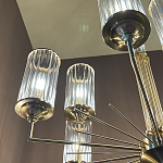 Люстра с 9-ю цилиндрическими стеклянными плафонами Jeanette варинант исполнения - 5 | Loft Concept в Барнауле