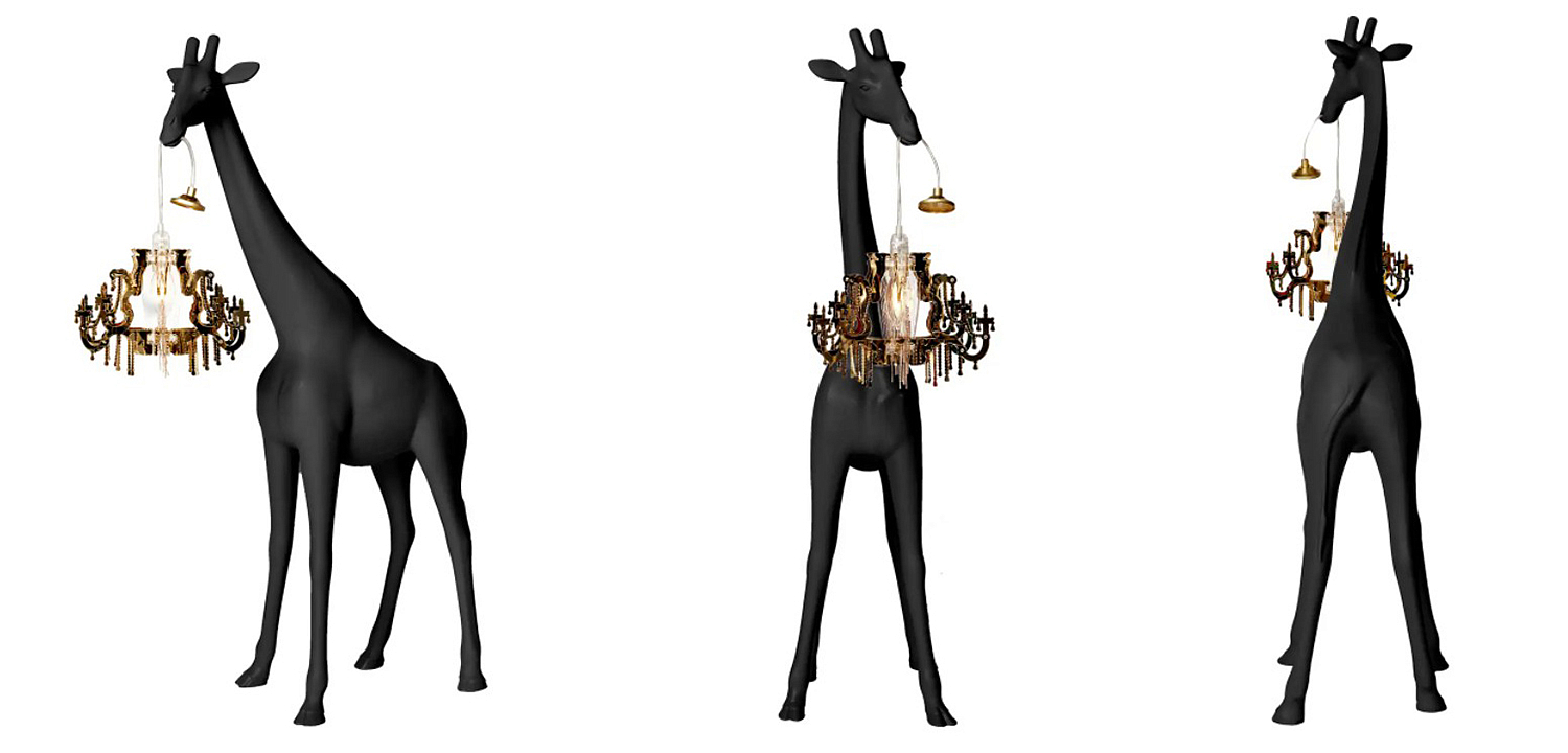 Настольная лампа черный жираф Black Giraffe Table Lamp Настольная лампа черный жираф Black Giraffe Table Lamp - Loft-Concept в Барнауле