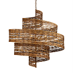 Люстра фактурная в виде спирали Enveloping Art варинант исполнения - 1 | Loft Concept в Барнауле