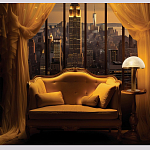 Настольная лампа c абажуром в форме купола из натурального камня  Heavenly Harmony варинант исполнения - 6 | Loft Concept в Барнауле