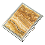 Портсигар с газовой зажигалкой из натурального камня Оникс Stone Cigarettes Cases варинант исполнения - 1 | Loft Concept в Барнауле