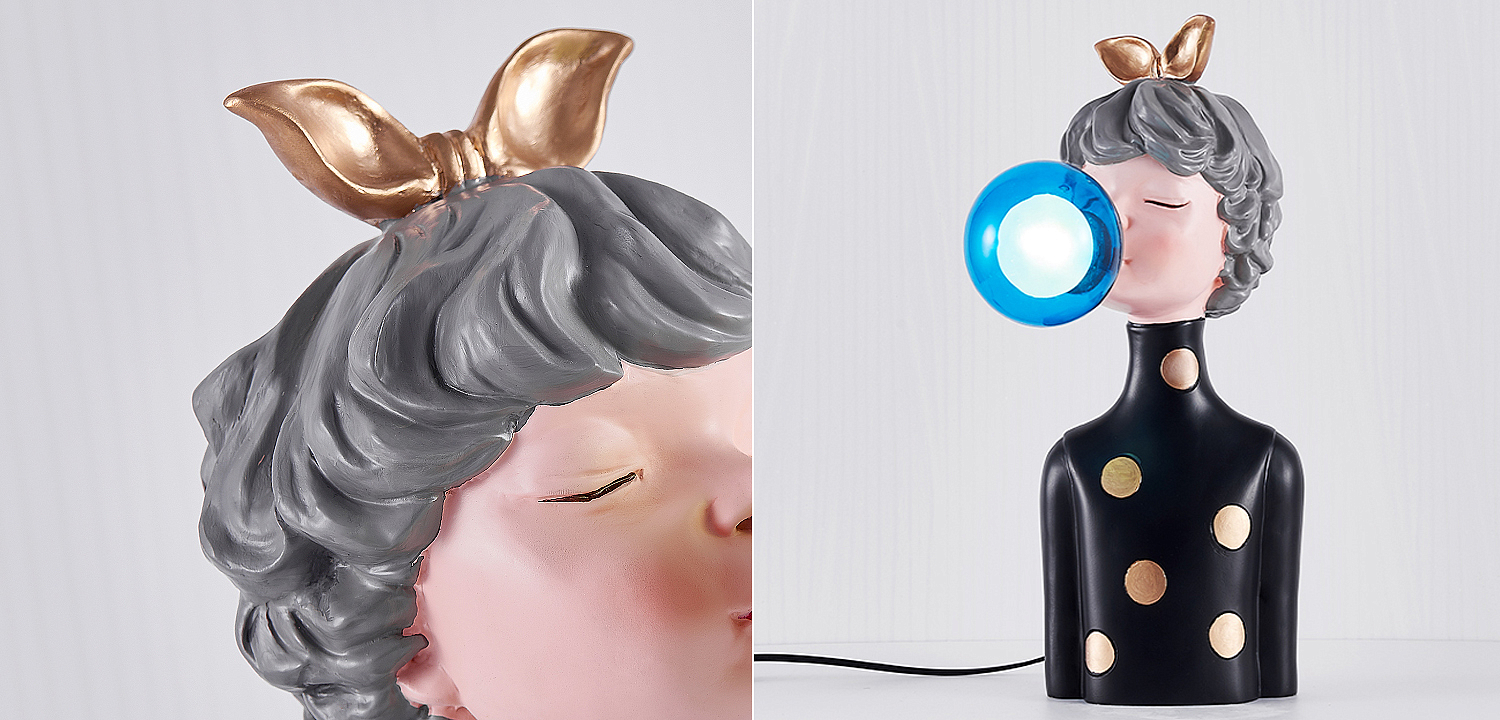 Настольная лампа Bubble Gum Table Lamp blue Настольная лампа Bubble Gum Table Lamp blue - Loft-Concept в Барнауле