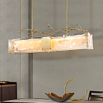 Люстра прямоугольная из фактурного стекла Chandelier Beam варинант исполнения - 6 | Loft Concept в Барнауле