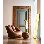 Дизайнерский кожаный пуф в виде бейсбольного мяча Poltronova Joe Ball Pouf варинант исполнения - 4 | Loft Concept в Барнауле