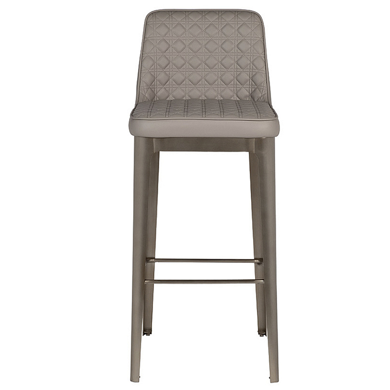 Стул барный светло-серый из экокожи Spectacular High Bar Stool Светло-серый Стул барный светло-серый из экокожи Spectacular High Bar Stool Светло-серый в Барнауле | Loft Concept