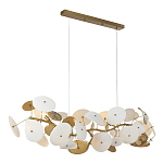 Люстра с белыми и золотистыми цветами G9 Dahlia Flowers Lamp варинант исполнения - 4 | Loft Concept в Барнауле