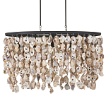 Люстра овальная с подвесками из устричных раковин Sea Ravens варинант исполнения - 3 | Loft Concept в Барнауле