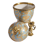 Шкатулка на величественных львах из фарфора с бронзовыми элементами Eden Garden варинант исполнения - 2 | Loft Concept в Барнауле