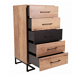 Комод с 5-ю ящиками в стиле лофт Urban Style Space варинант исполнения - 5 | Loft Concept в Барнауле