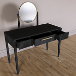 Туалетный Стол с зеркалом Primo Черный дуб варинант исполнения - 8 | Loft Concept в Барнауле