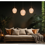 Подвесной светильник светодиодный с плафоном сферической формы Stone Helios варинант исполнения - 1 | Loft Concept в Барнауле