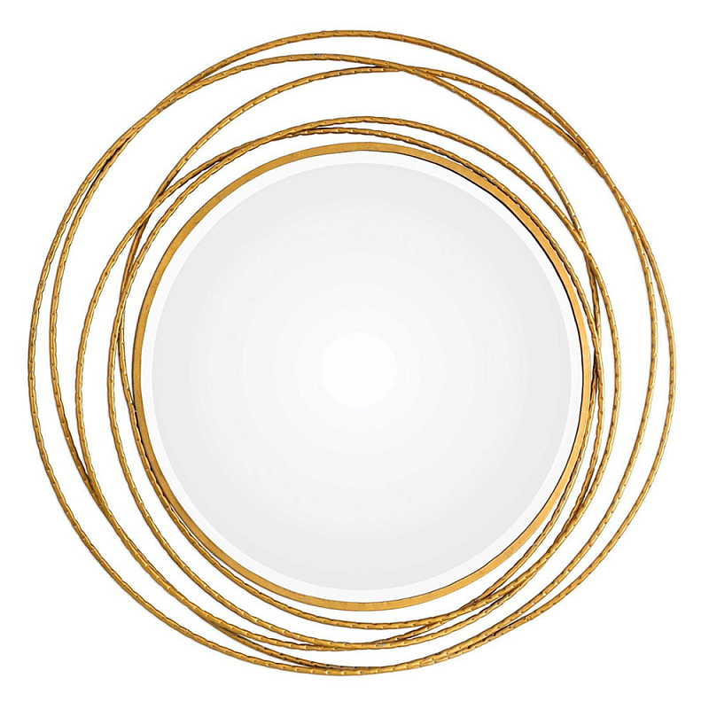 Золотое настенное круглое зеркало Golden Orbit Золотой Золотое настенное круглое зеркало Golden Orbit Золотой в Барнауле | Loft Concept