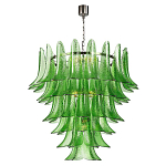 Люстра из семи ярусов зеленого стекла Independence варинант исполнения - 1 | Loft Concept в Барнауле