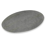 Стол обеденный с серой овальной столешницей из керамики на четырех деревянных ножках Gray Ceramics варинант исполнения - 2 | Loft Concept в Барнауле