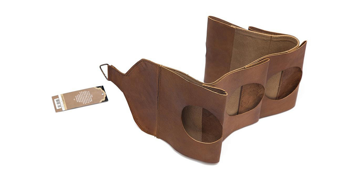 Бутылочница из кожи буйвола - Loft-Concept в Барнауле