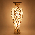 Торшер из перламутра в виде вазы Indonesian Vase варинант исполнения - 2 | Loft Concept в Барнауле