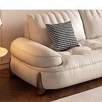 Диван кожаный с каркасом из массива дерева Furniture Medieval варинант исполнения - 3 | Loft Concept в Барнауле