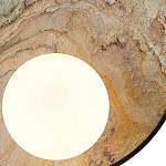 Бра круглое с каменным диском в металлической раме Sandstone Painting варинант исполнения - 3 | Loft Concept в Барнауле