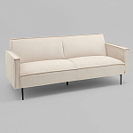 Диван современный вельветовый прямой Worcester Молочный варинант исполнения - 1 | Loft Concept в Барнауле