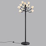 Торшер с плафонами из белых фарфоровых цветов на изогнутых ветвях Floralis варинант исполнения - 4 | Loft Concept в Барнауле