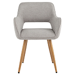 Стул в рогожке серого цвета NEASAN STOOL варинант исполнения - 2 | Loft Concept в Барнауле