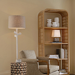 Настольная лампа с фигурным узором и трапециевидным абажуром Сonundrum варинант исполнения - 5 | Loft Concept в Барнауле