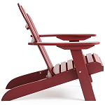 Уличное кресло из массива акации Adirondack Wooden Chair Red варинант исполнения - 4 | Loft Concept в Барнауле