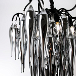 Люстра со стеклянными подвесками дымчатого цвета Ambre Glass Chandelier 70 варинант исполнения - 2 | Loft Concept в Барнауле