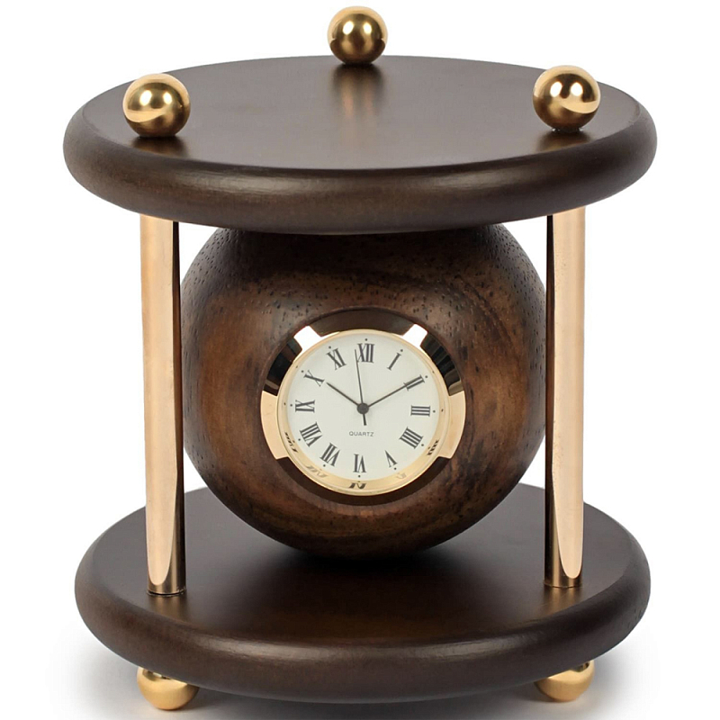 Часы настольные Time Forward Коричневый Золотой Часы настольные Time Forward Коричневый Золотой в Барнауле | Loft Concept