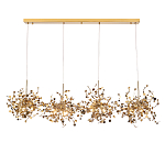 Люстра подвесная из четырех частей с металлическими круглыми элементами Terzani Argent варинант исполнения - 1 | Loft Concept в Барнауле