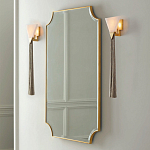 Зеркало в золотой деревянной раме Riviera варинант исполнения - 2 | Loft Concept в Барнауле