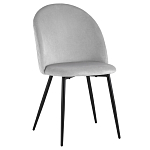 Мягкий стул в сером велюре Miruna Chair варинант исполнения - 1 | Loft Concept в Барнауле