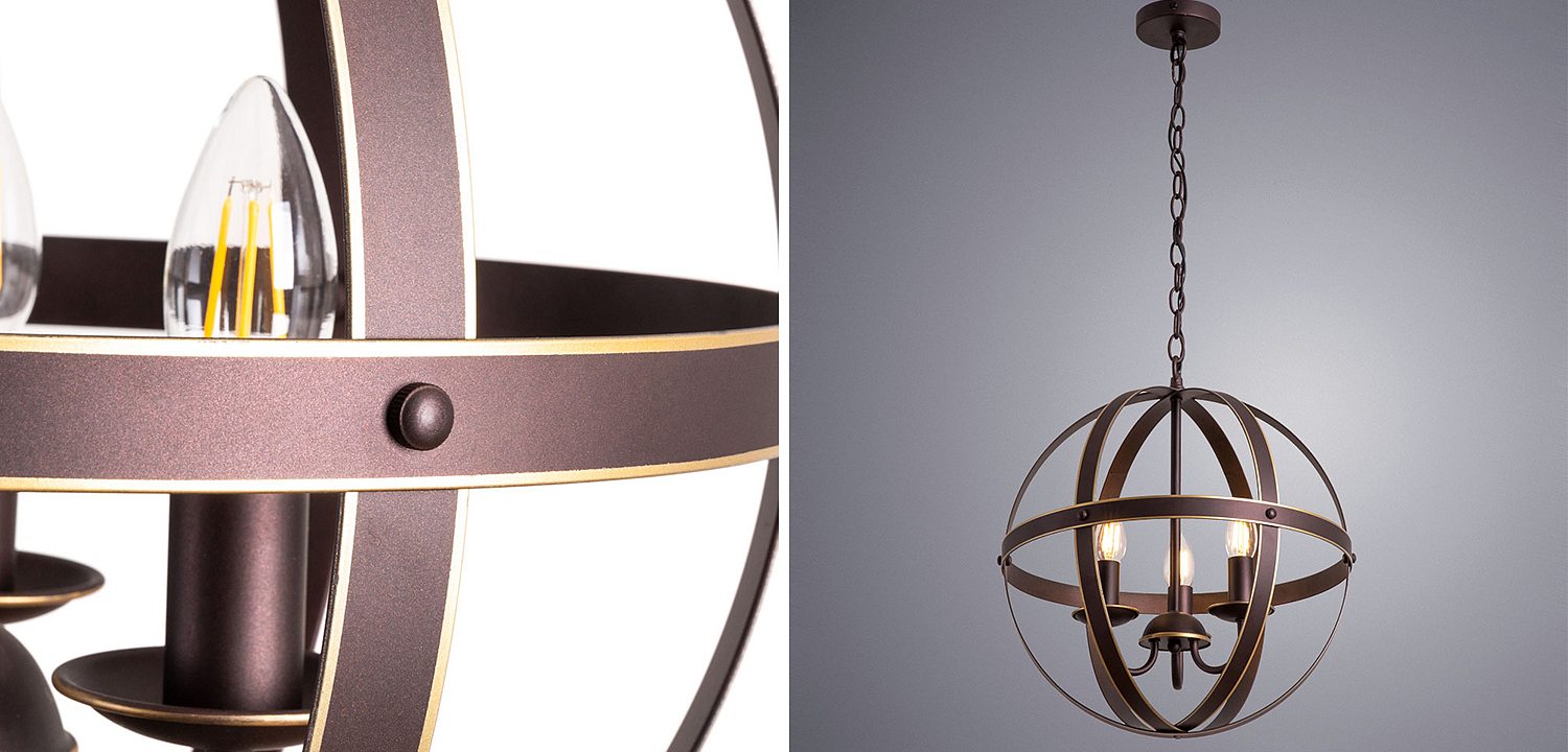 Люстра Brown Stripes Ball Люстра Brown Stripes Ball - Loft-Concept в Барнауле