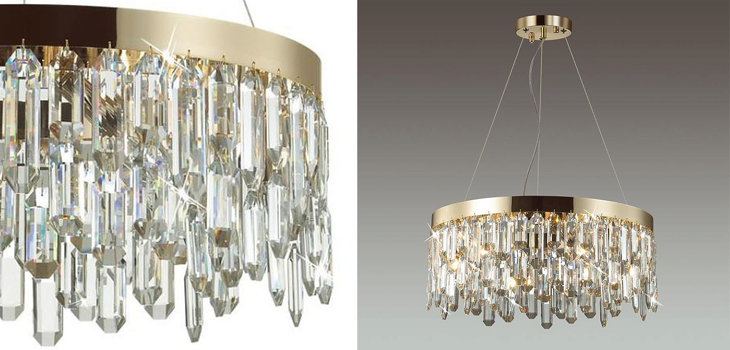 Люстра Crystal Polyhedrons Round Gold Люстра Crystal Polyhedrons Round Gold - Loft-Concept в Барнауле