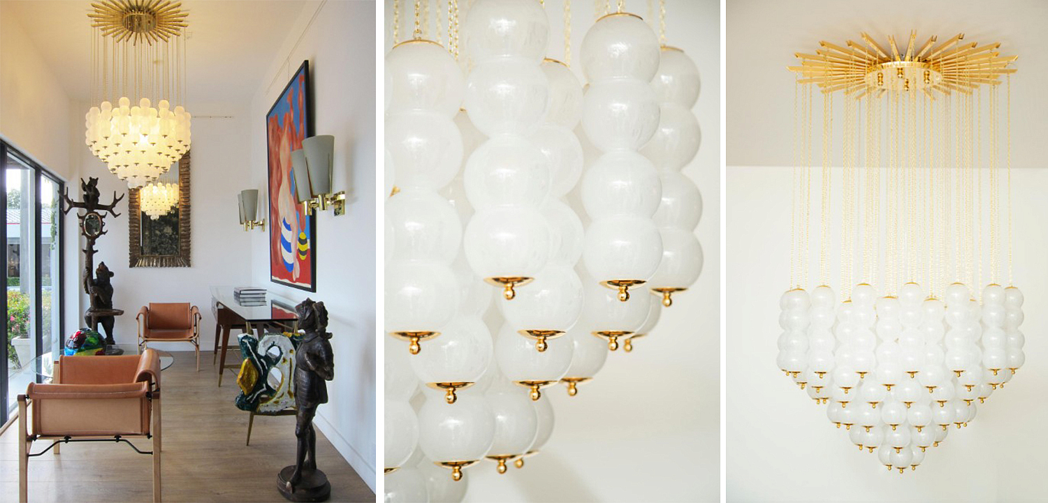 Дизайнерская Люстра Модерн середины ХХ века Flushmount Murano White Glass and Brass Ceiling Light Дизайнерская Люстра Модерн середины ХХ века Flushmount Murano White Glass and Brass Ceiling Light - Loft-Concept в Барнауле