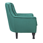 Кресло с мягкой обивкой из велюра на 4-х ножках из массива березы Scarlett Armchair green варинант исполнения - 2 | Loft Concept в Барнауле
